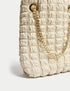 Quilted Chain Strap Shoulder Grab Bag